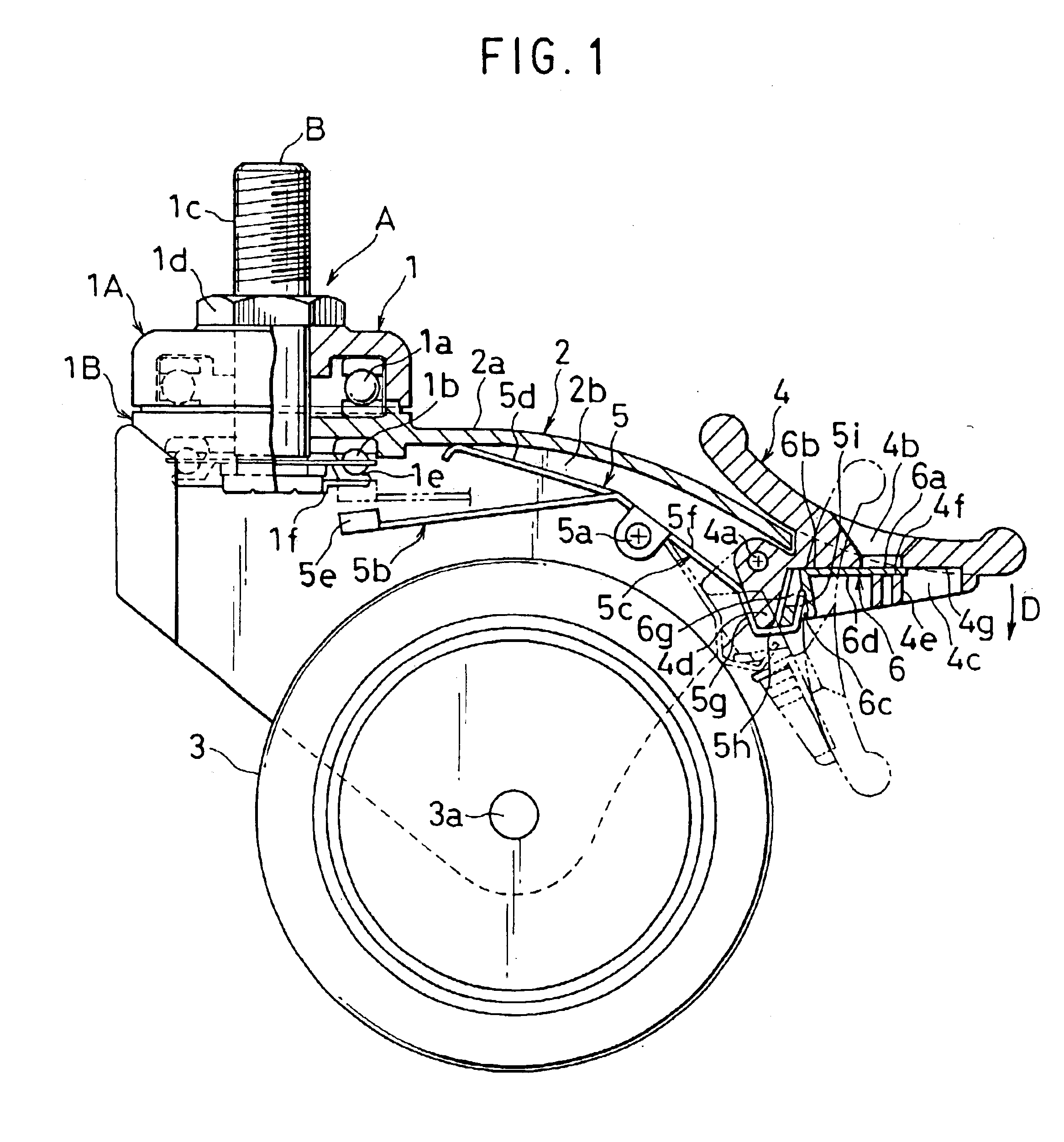 Caster lock indicator