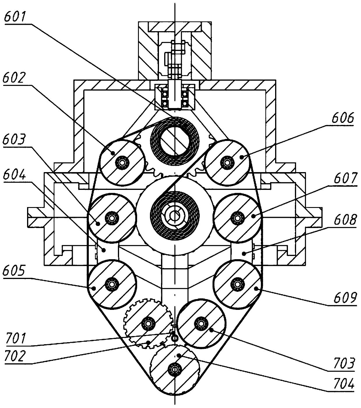 Integrated abrasive belt tool for grinding, blasting and measuring