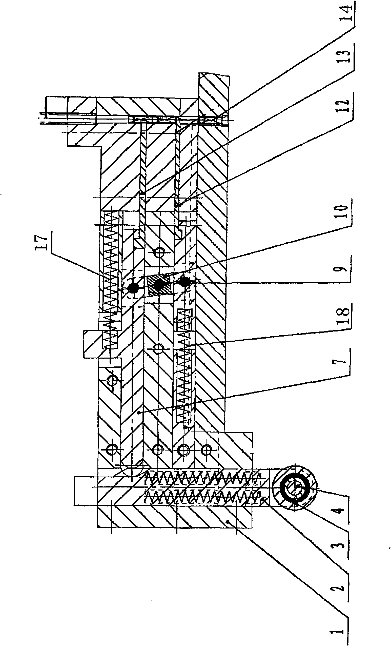 Spring transporting machine of spray pump spring and small bowl assembling machine