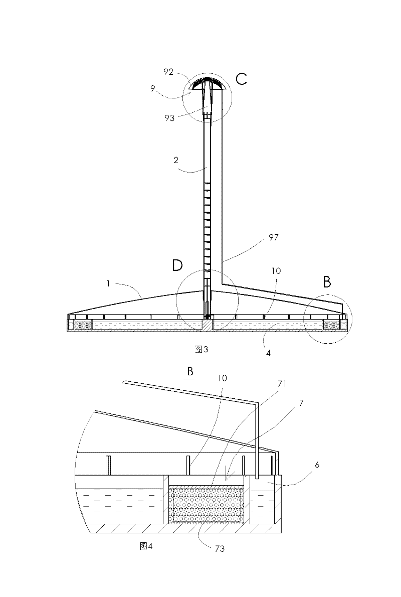 Device for atomizing seawater to make salt by utilizing natural resources and collecting distilled water