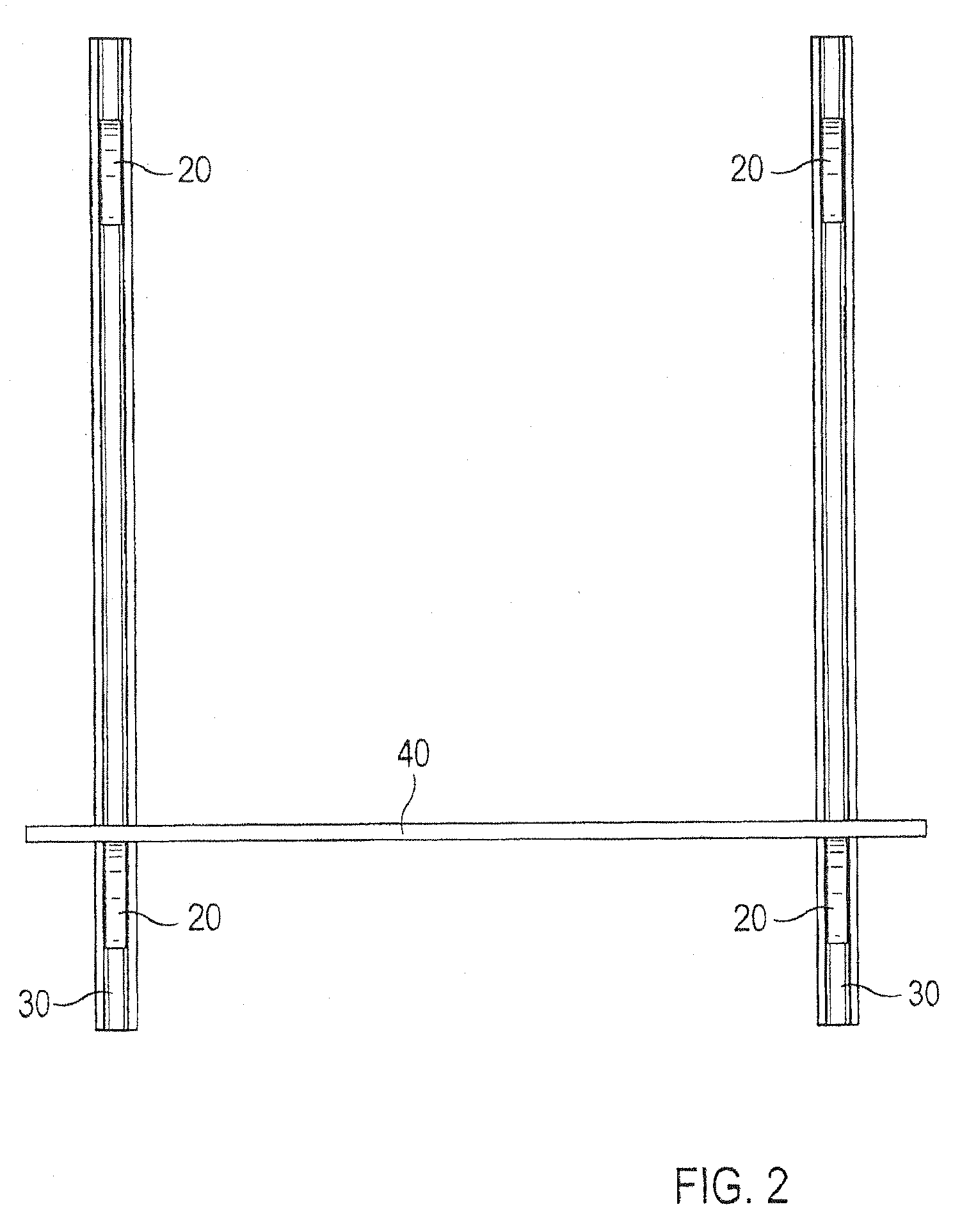 Shelf System Comprising a Support Element That is Infinitely Adjustable in a Wall Rail