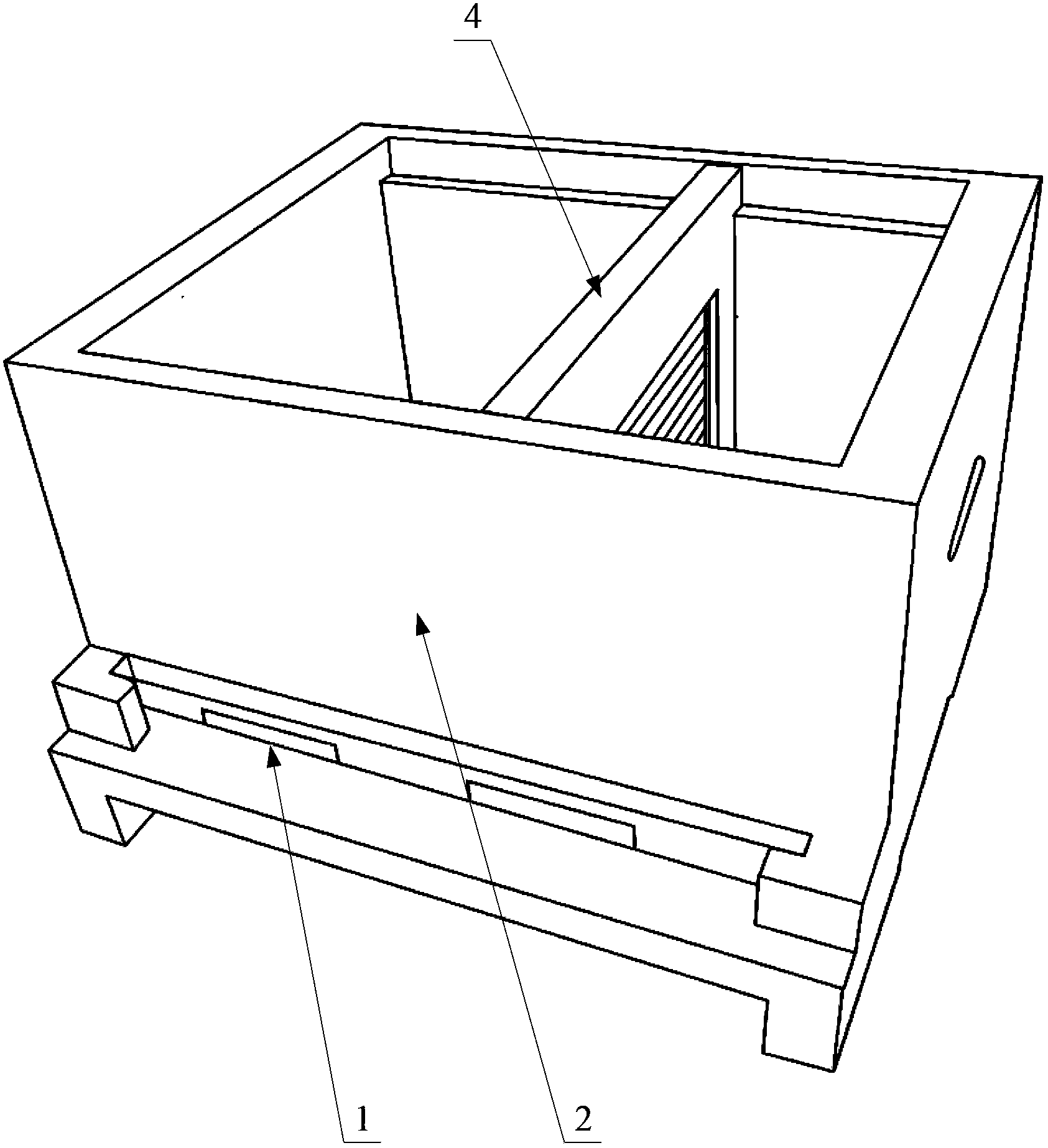 Box used for bee mating and method for establishing bee queen-rearing colony