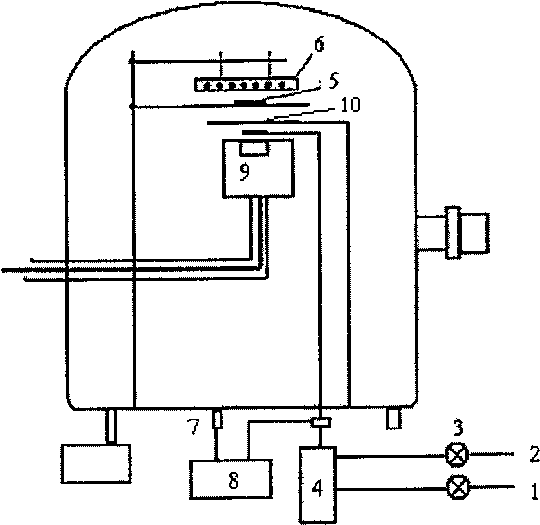 Process for preparing crystal film for components to emit blue light