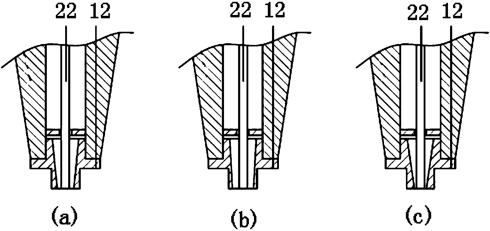 Coaxial nozzle for electrofluid spray printing