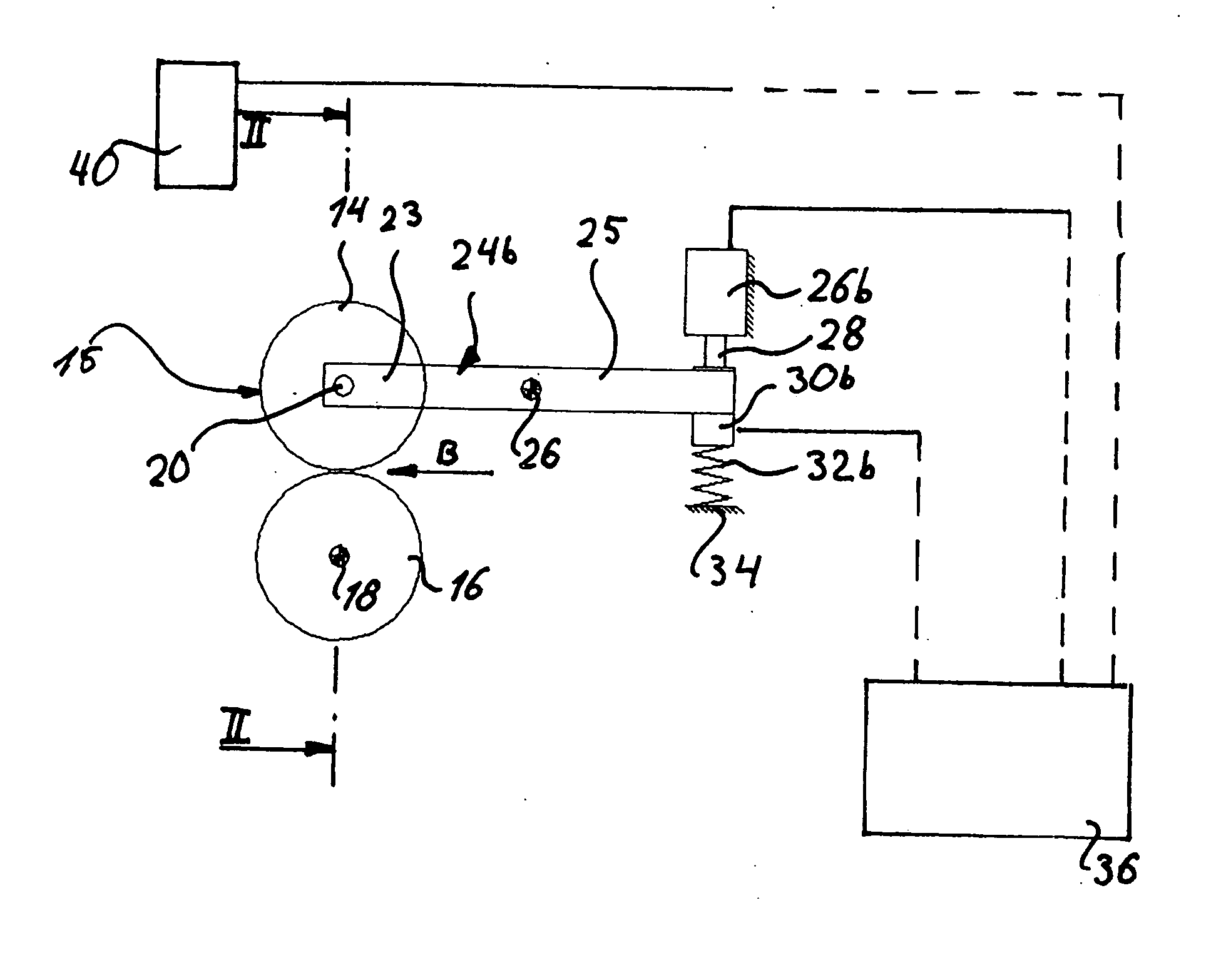 Folding unit having a folding roller adjustment means