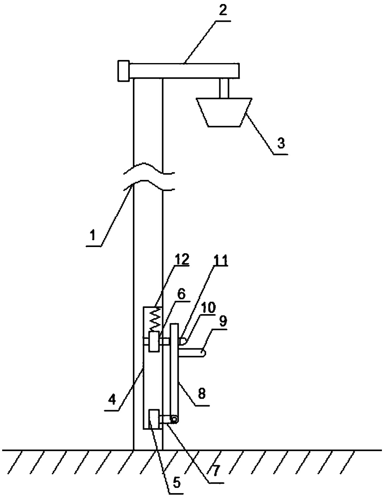 Streetlamp with seat