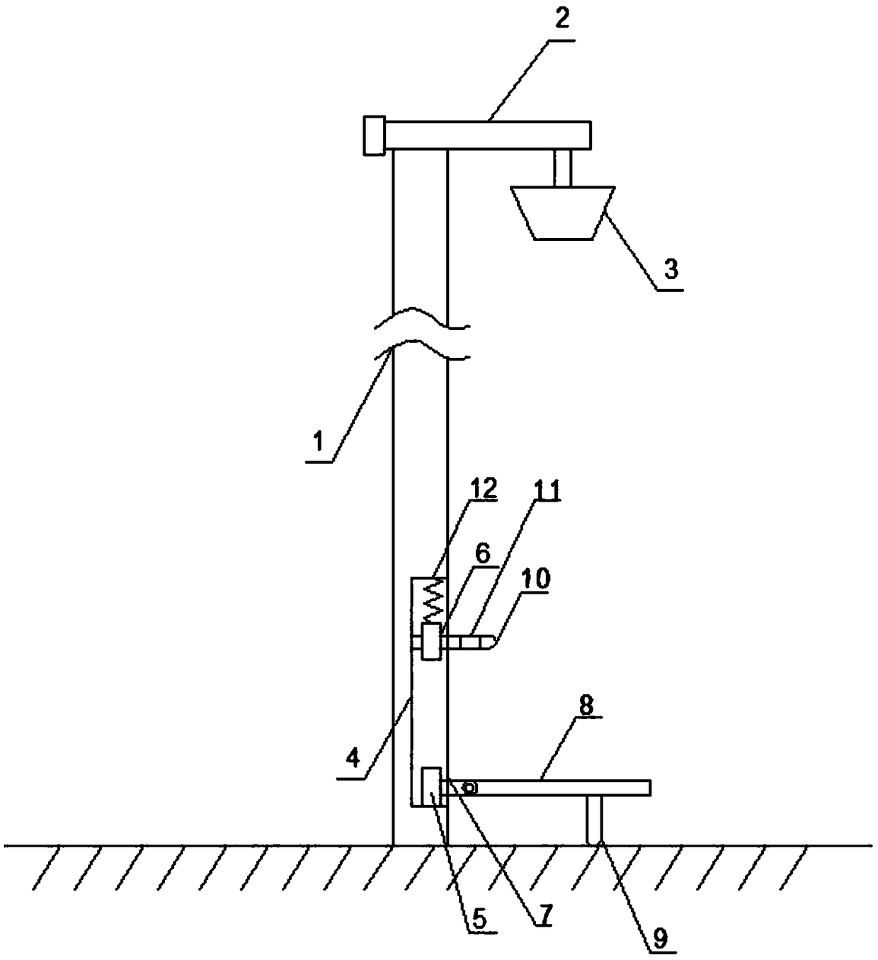 Streetlamp with seat