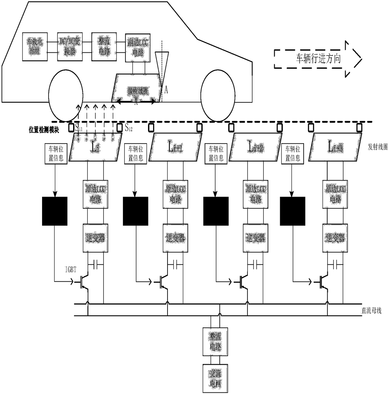 Method for switching multiple coils of primary side of dynamic wireless energy transmission system in real time