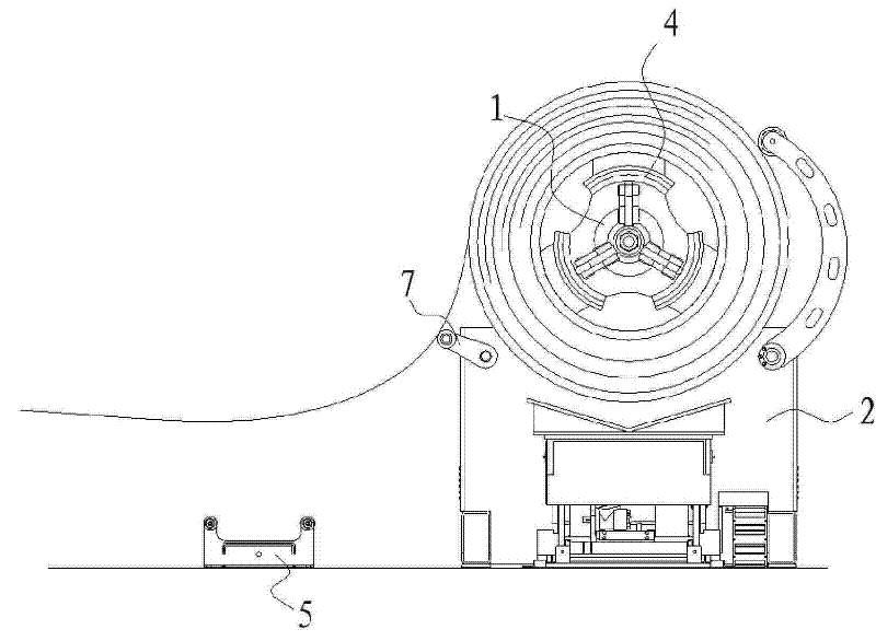 Steel coil feeding and speed controlling device of full-automatic uncoiler