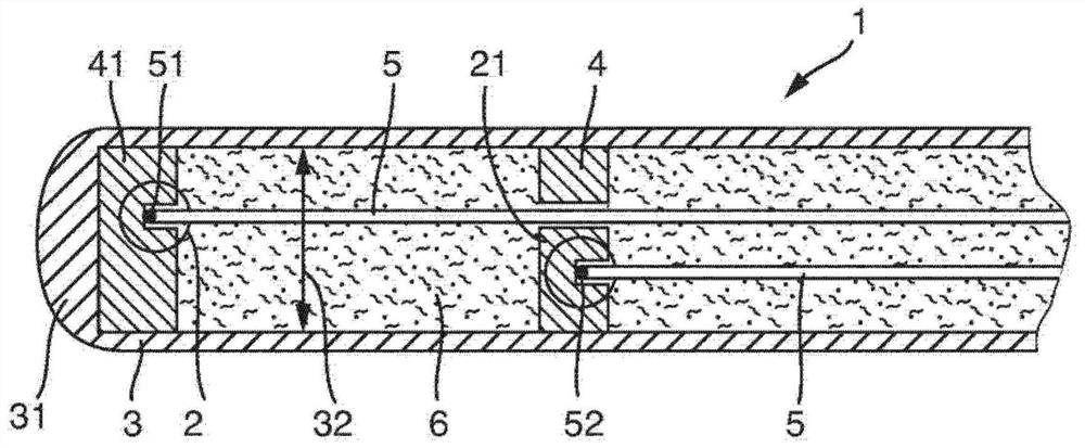 Multipoint sensor for determining the existing temperature profile of a medium and method for its production