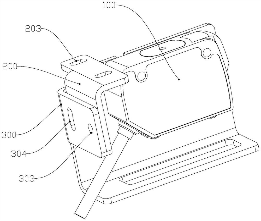 Laser sensor position adjusting device