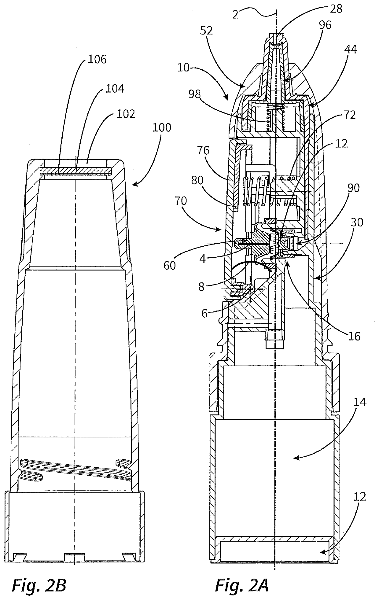 Dispenser for discharging pharmaceutical liquids