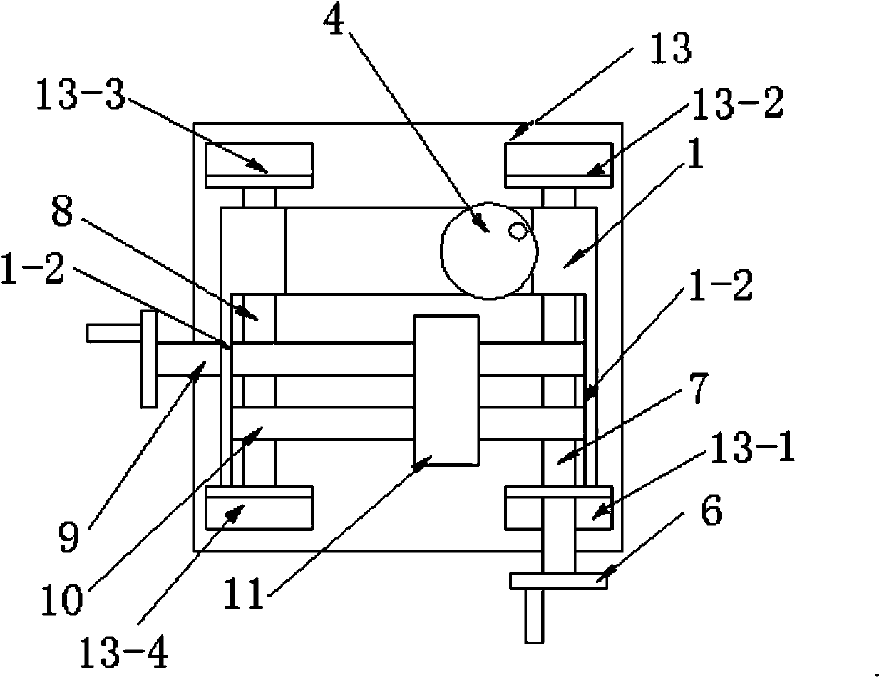 Camera adjustment platform for automatic motormeter vision detection device