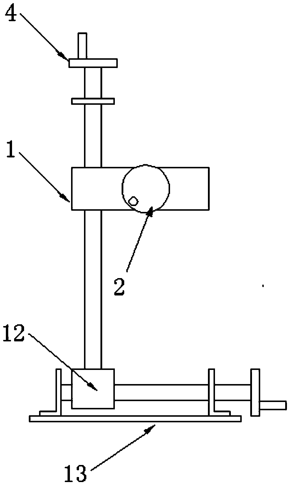 Camera adjustment platform for automatic motormeter vision detection device