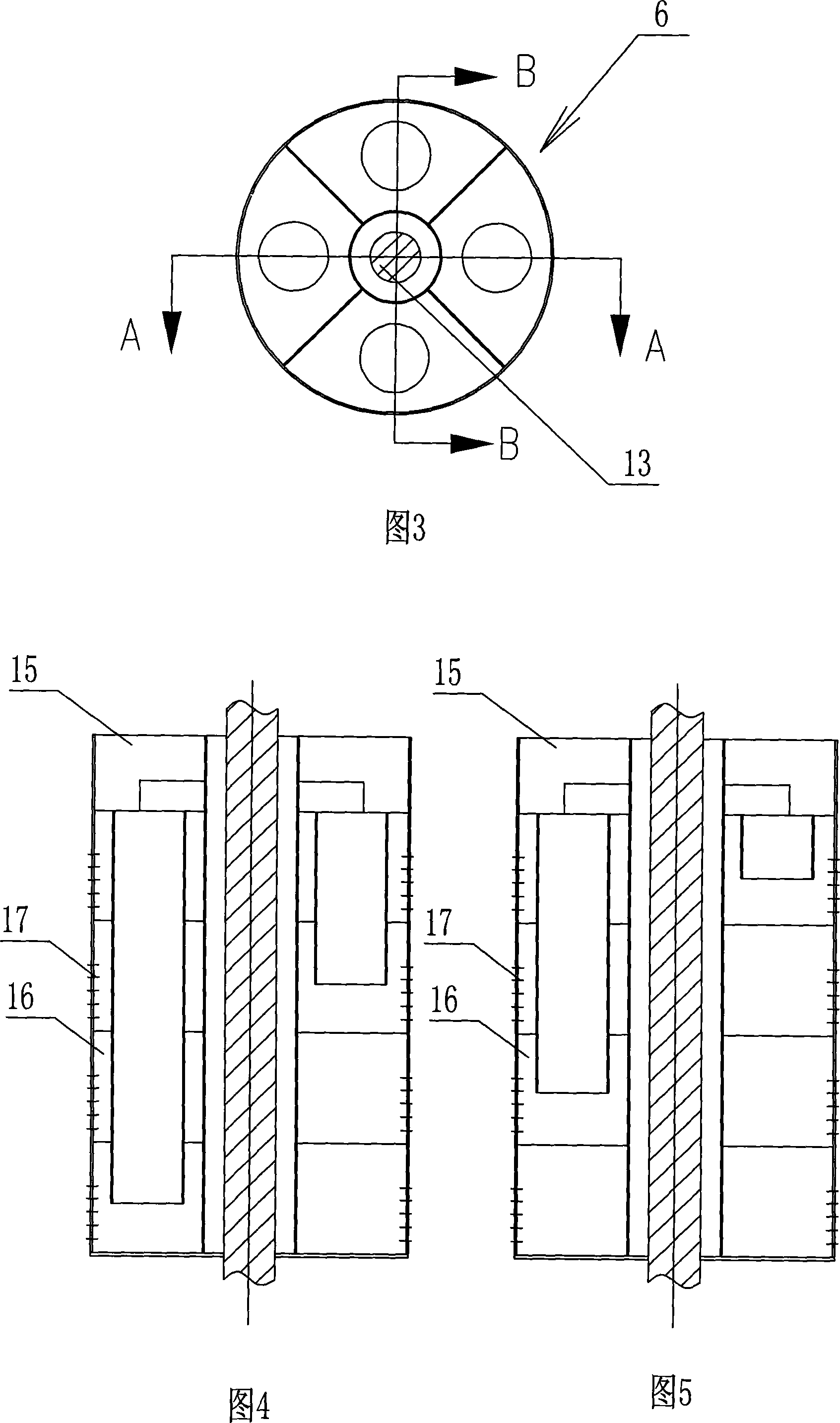 Concentric ring type cross current type hypergravity field swinging bed device