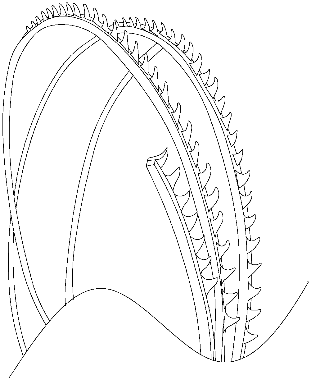 Metal card clothing and processing method thereof