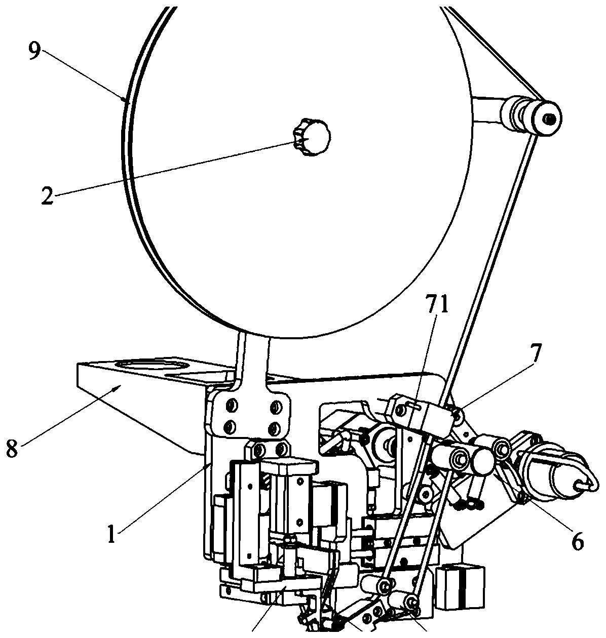 Adhesive tape pasting device