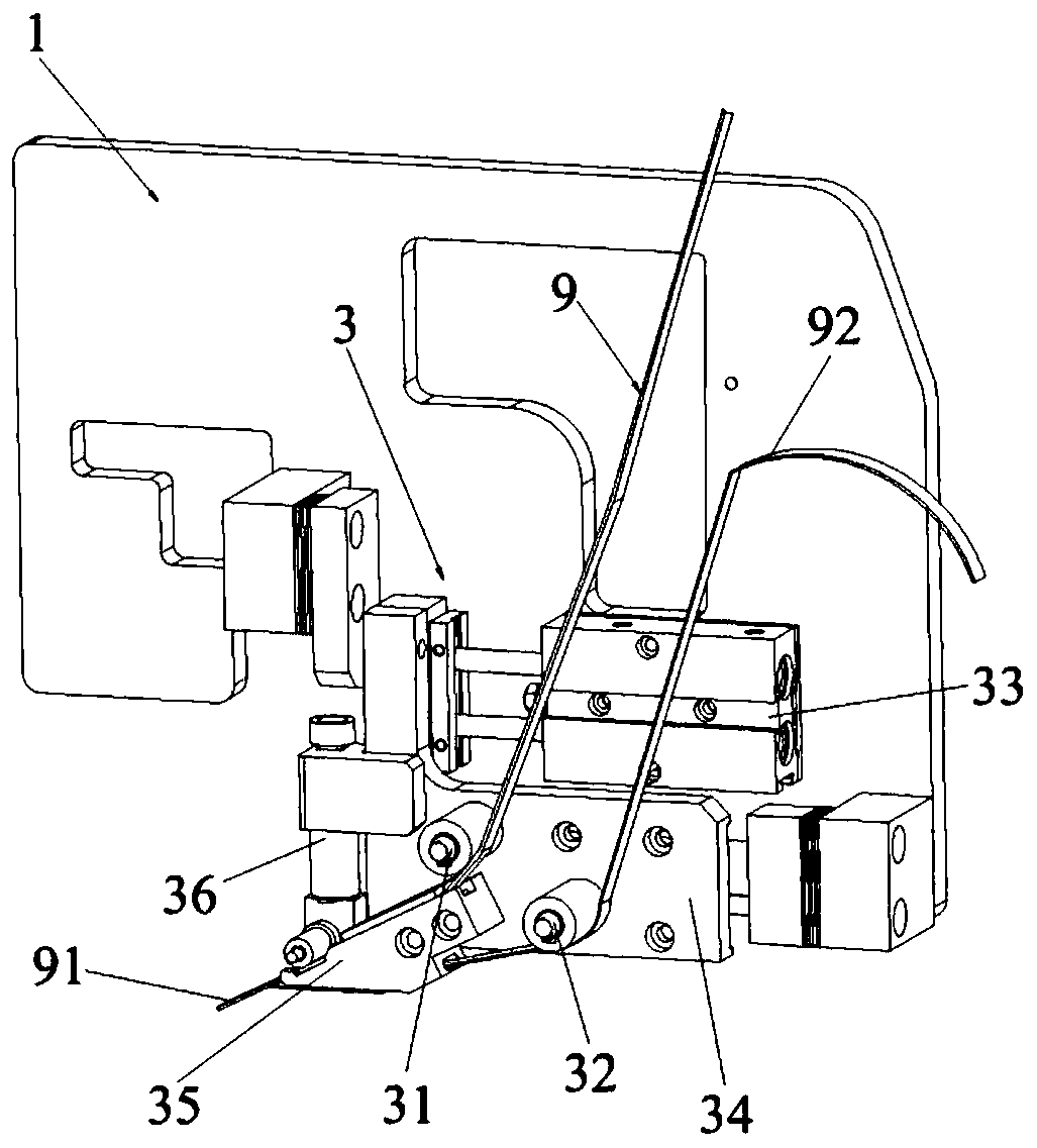 Adhesive tape pasting device