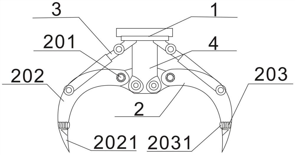 Excavator claw for building construction