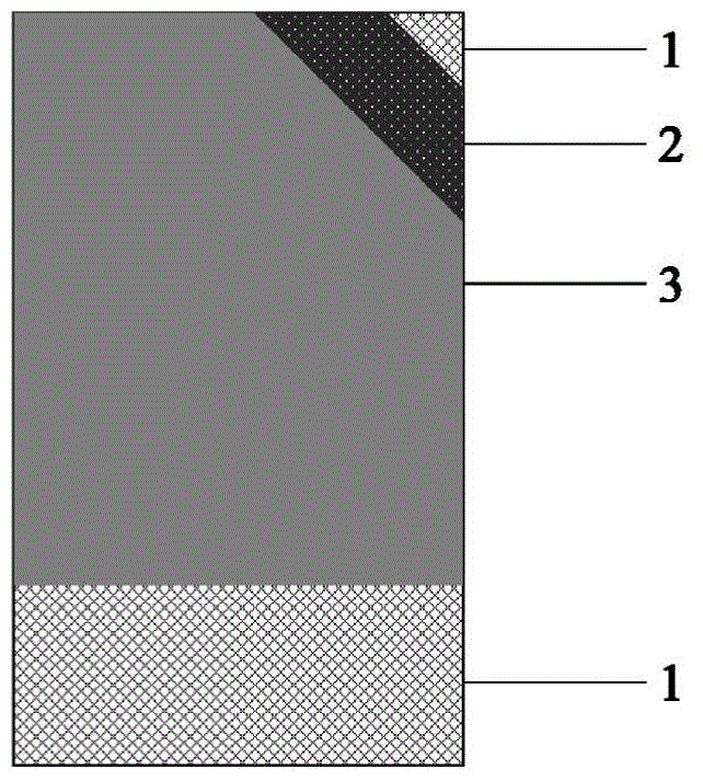 Nanometer iron-manganese composite oxide loaded gas diffusion electrode and preparation and application thereof