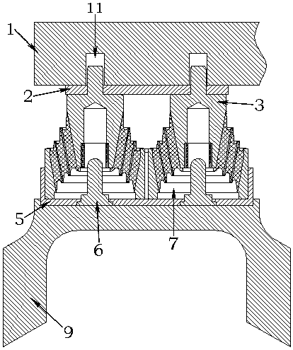 Rigidity adjusting method and structure of primary suspension device