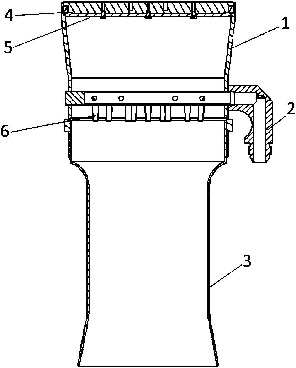 Multi-nozzle ejector for inflating civil aircraft slides