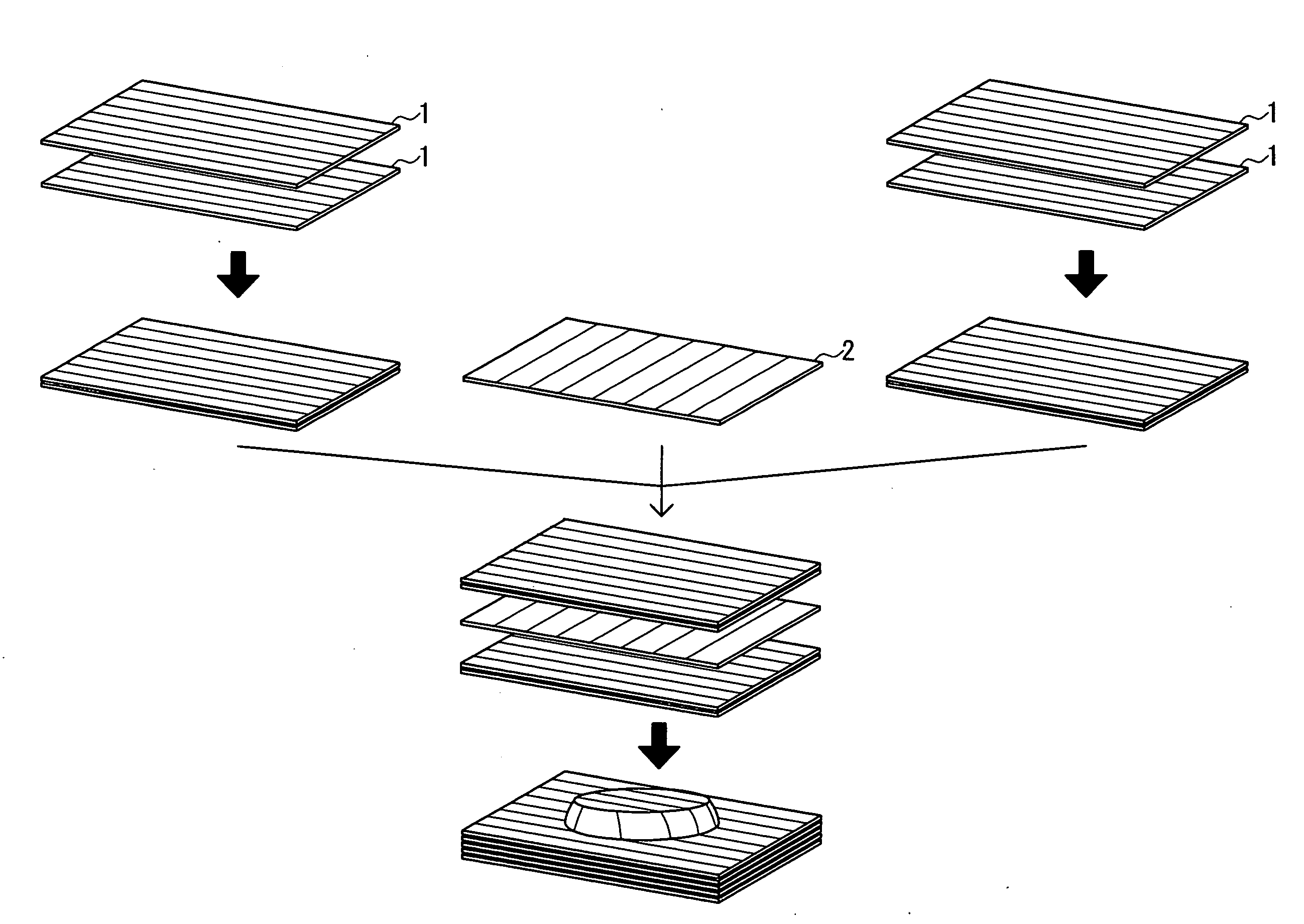 Method for manufacturing glue laminated wood material and method for manufacturing luggage