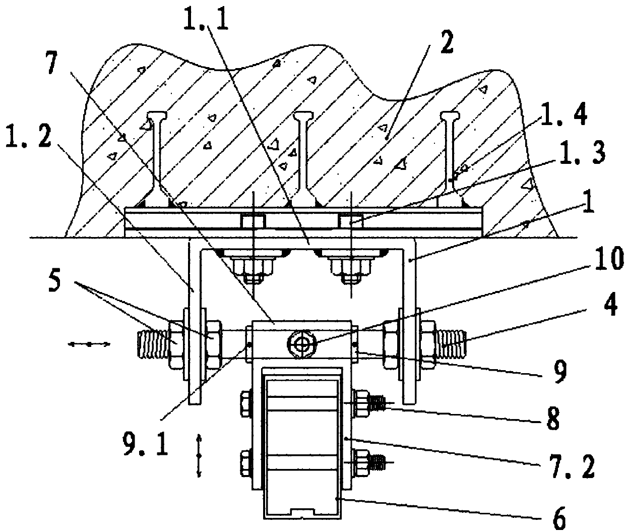 Curtain-wall stand-column articulating connecting structure