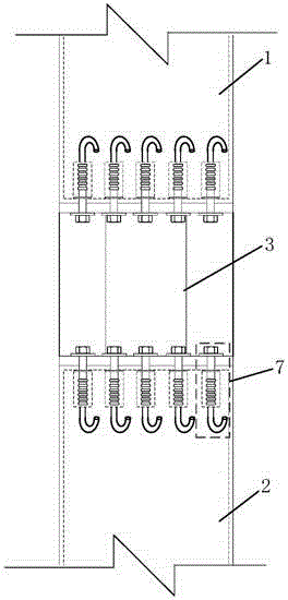 Dismountable assembly type circular steel tube concrete column