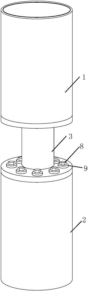 Dismountable assembly type circular steel tube concrete column