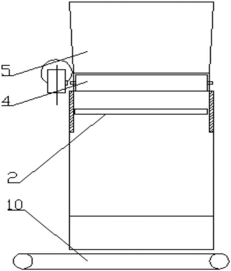 Air flow different specific sorting device for household garbage