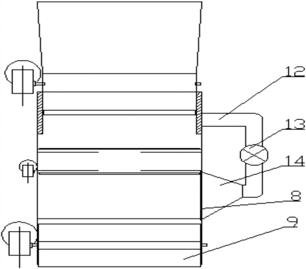 Air flow different specific sorting device for household garbage