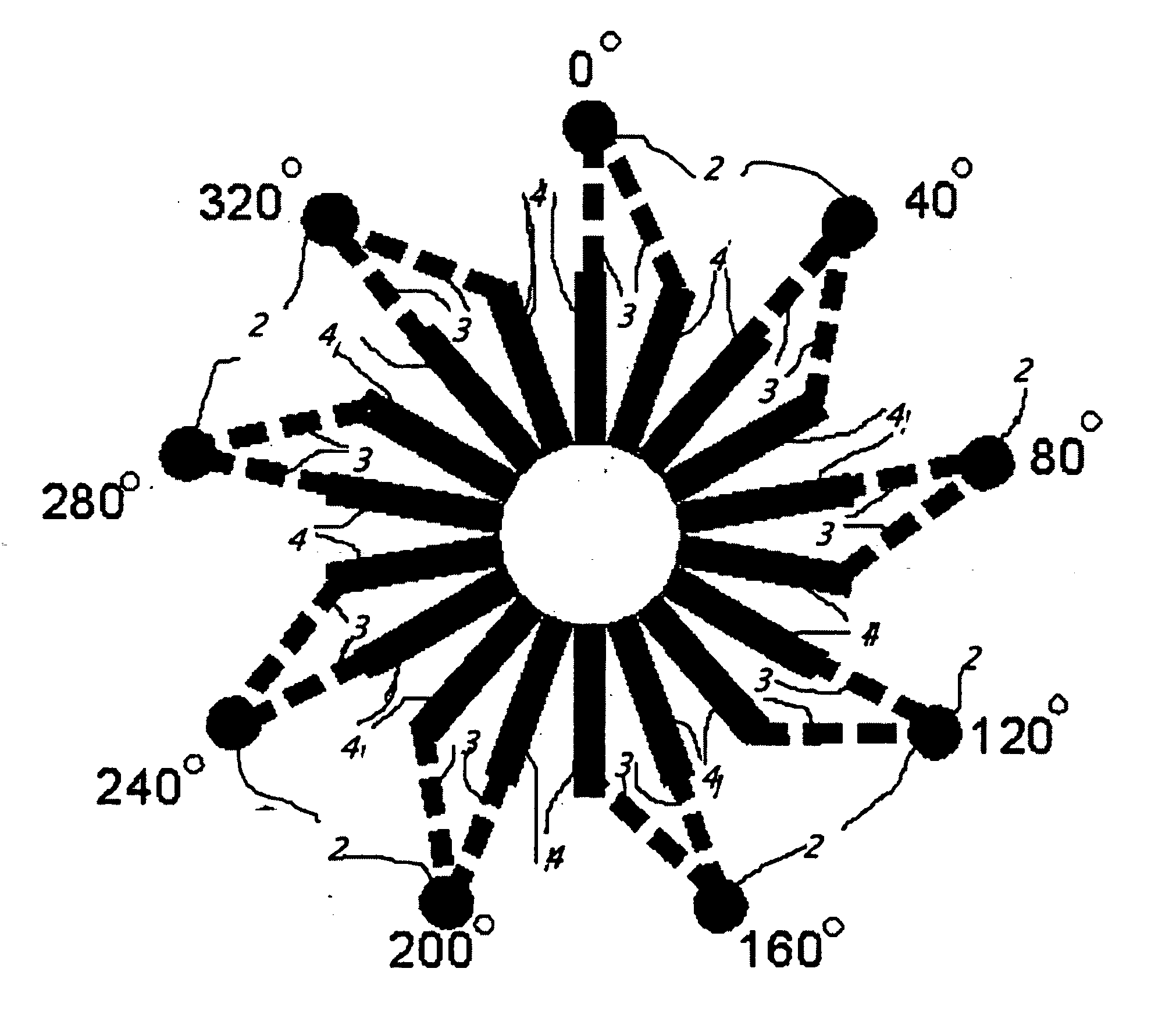 Mesh connected electrical rotating machine with span changing