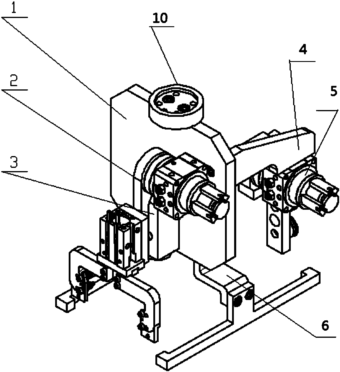 Feeding-discharging and glass detection manipulator of hot bending machine