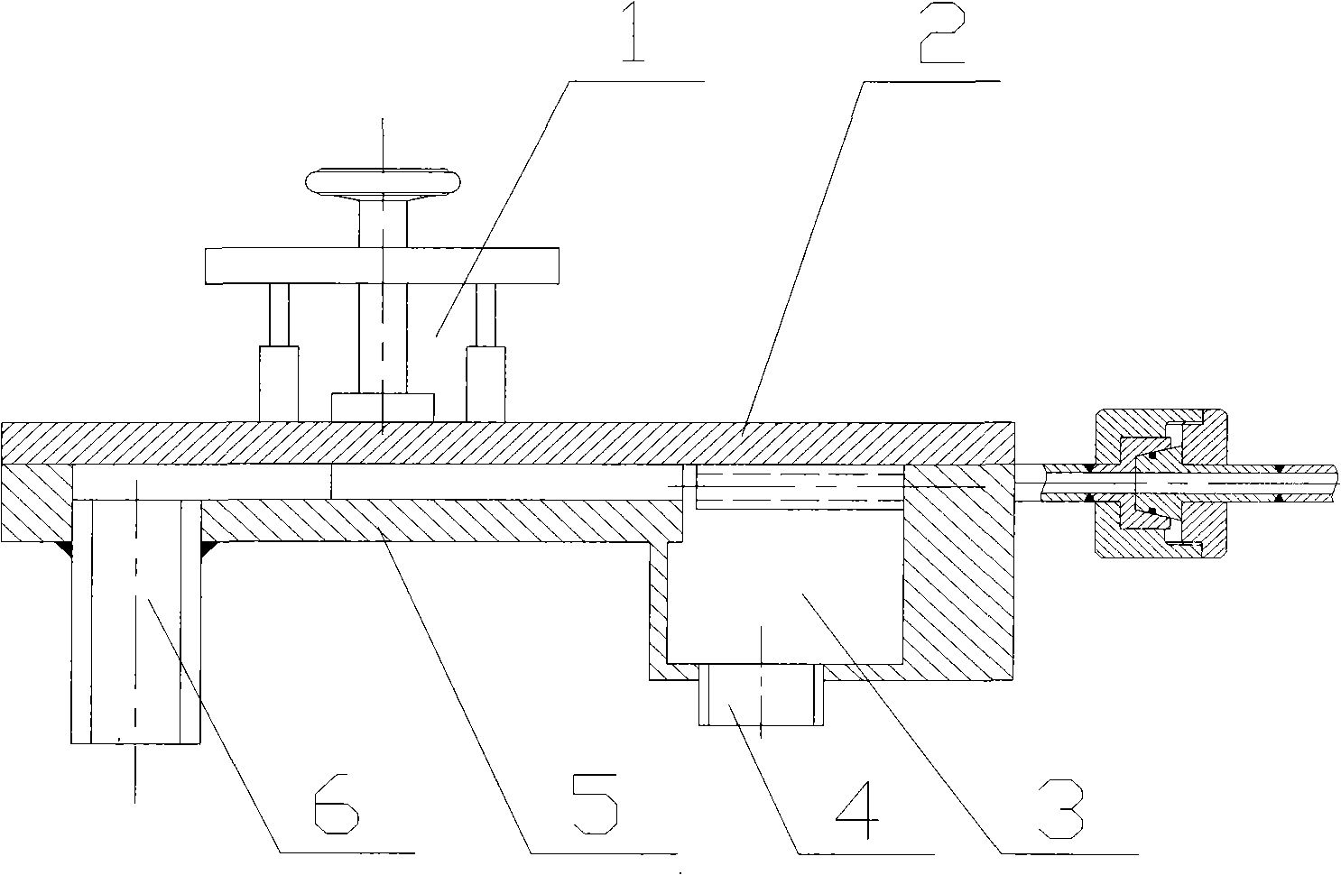 Feedback type oscillating jet stream refrigerating machine