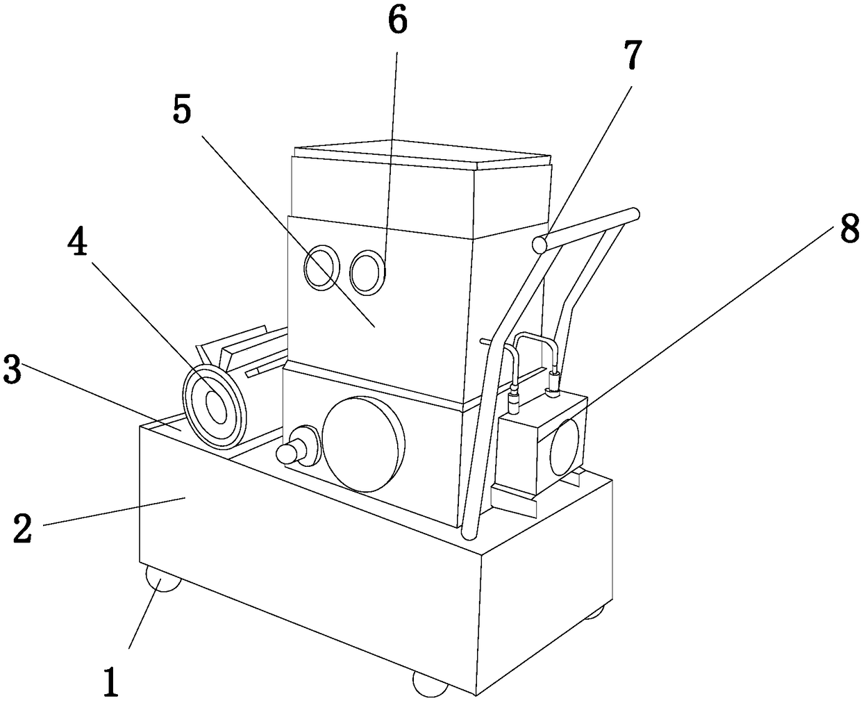 Intelligent tensioning equipment of vertical prestressed tendon for bridge construction