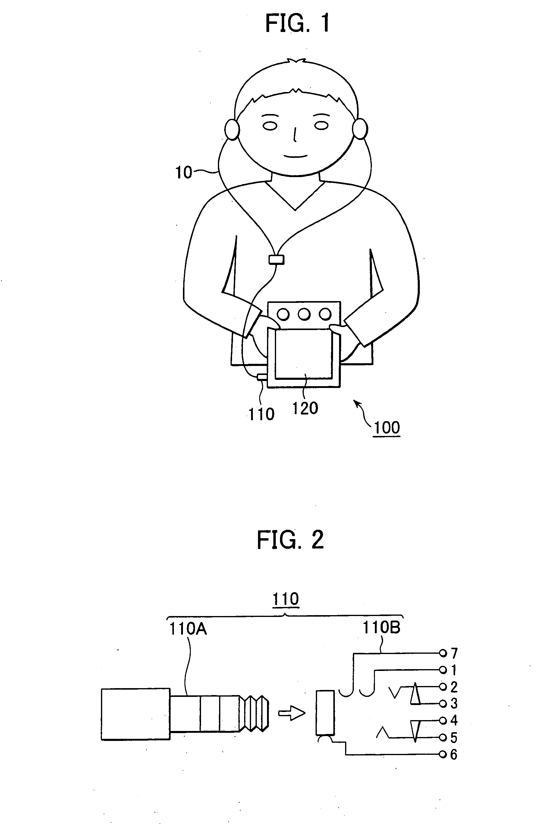 Earphone antenna and portable radio equipment provided with earphone antenna