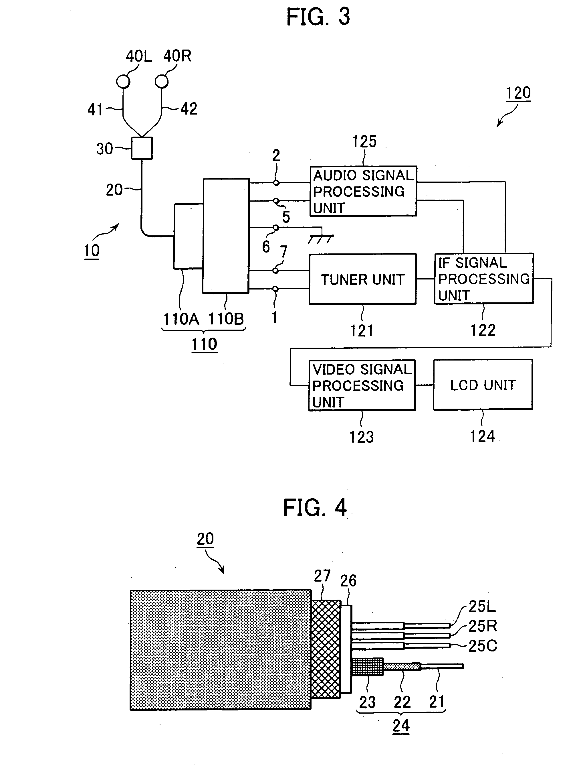 Earphone antenna and portable radio equipment provided with earphone antenna