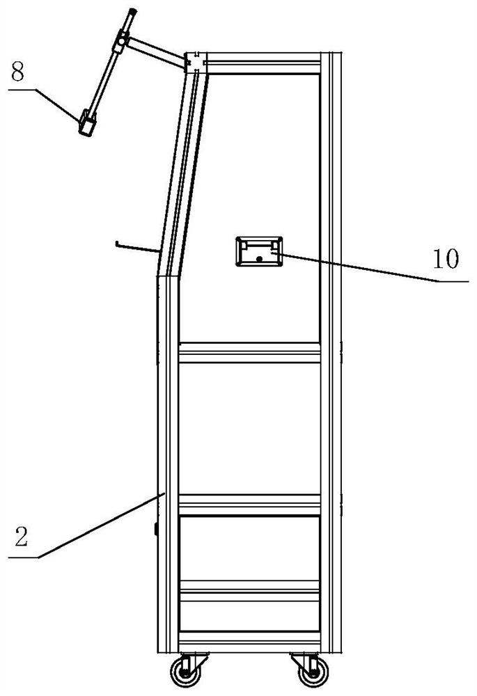 Convenient sorting table for metering and disassembling equipment