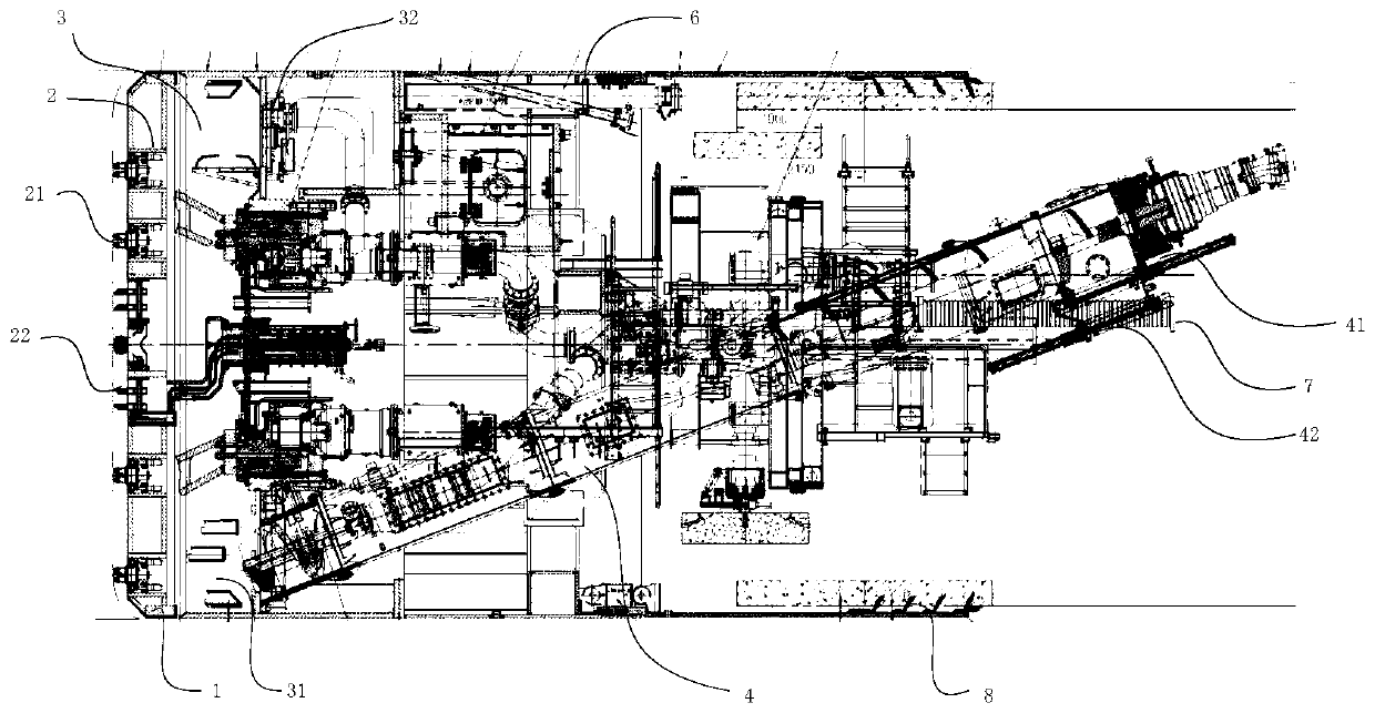 Die-mixing shield tunneling machine