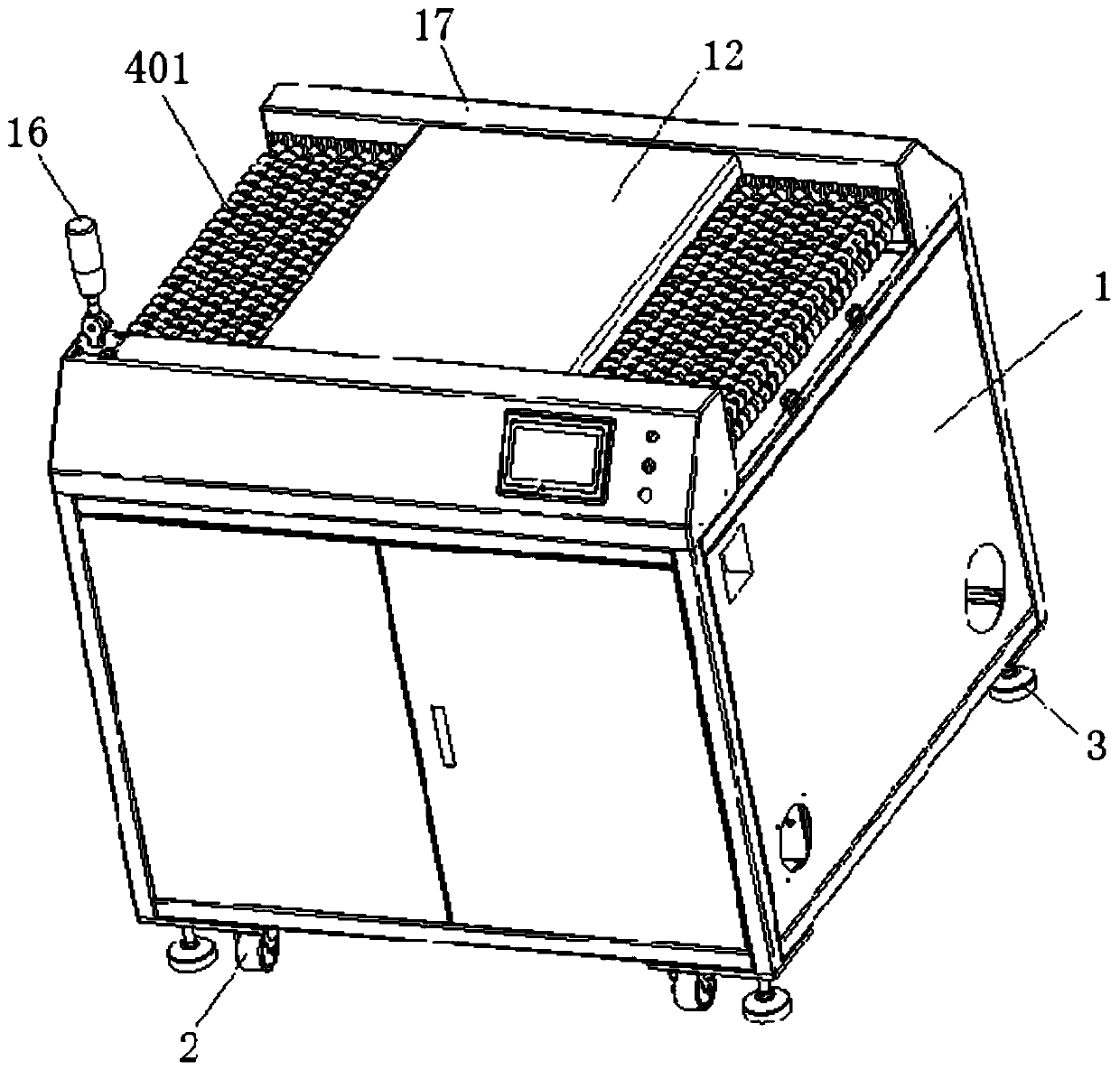 Horizontal line type plasma surface treatment machine