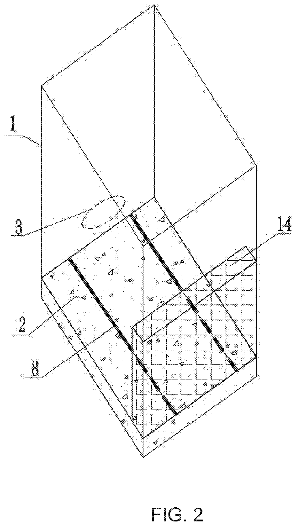 Rectangular working well with preset pipe jacking hole and sliding back wall in water-rich stratum and construction method thereof