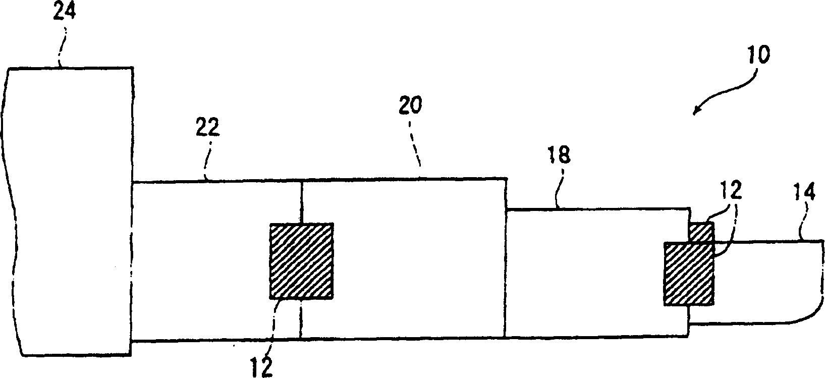 Microwave heating feeding passage and glass products manufacturing method using the feeding passage