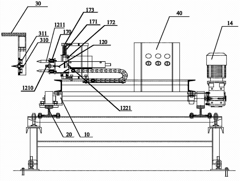 Rail transport vehicle power supply system, slide plate, and slide plate conveyor line