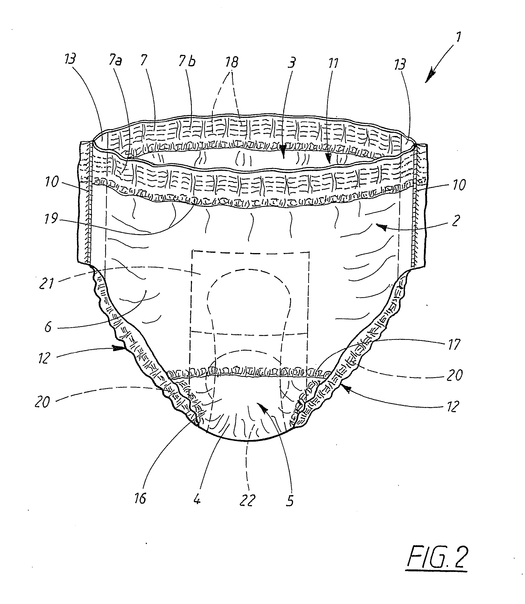 Pant-type absorbent article and a method for producing pant-type absorbent articles