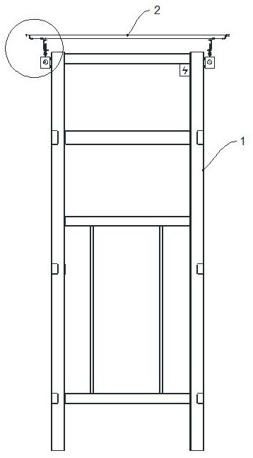 Universal adjustment elevator steel structure canopy and adjustment method thereof