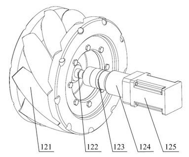 Heavy-duty self-driven omnidirectional wheel and design method thereof