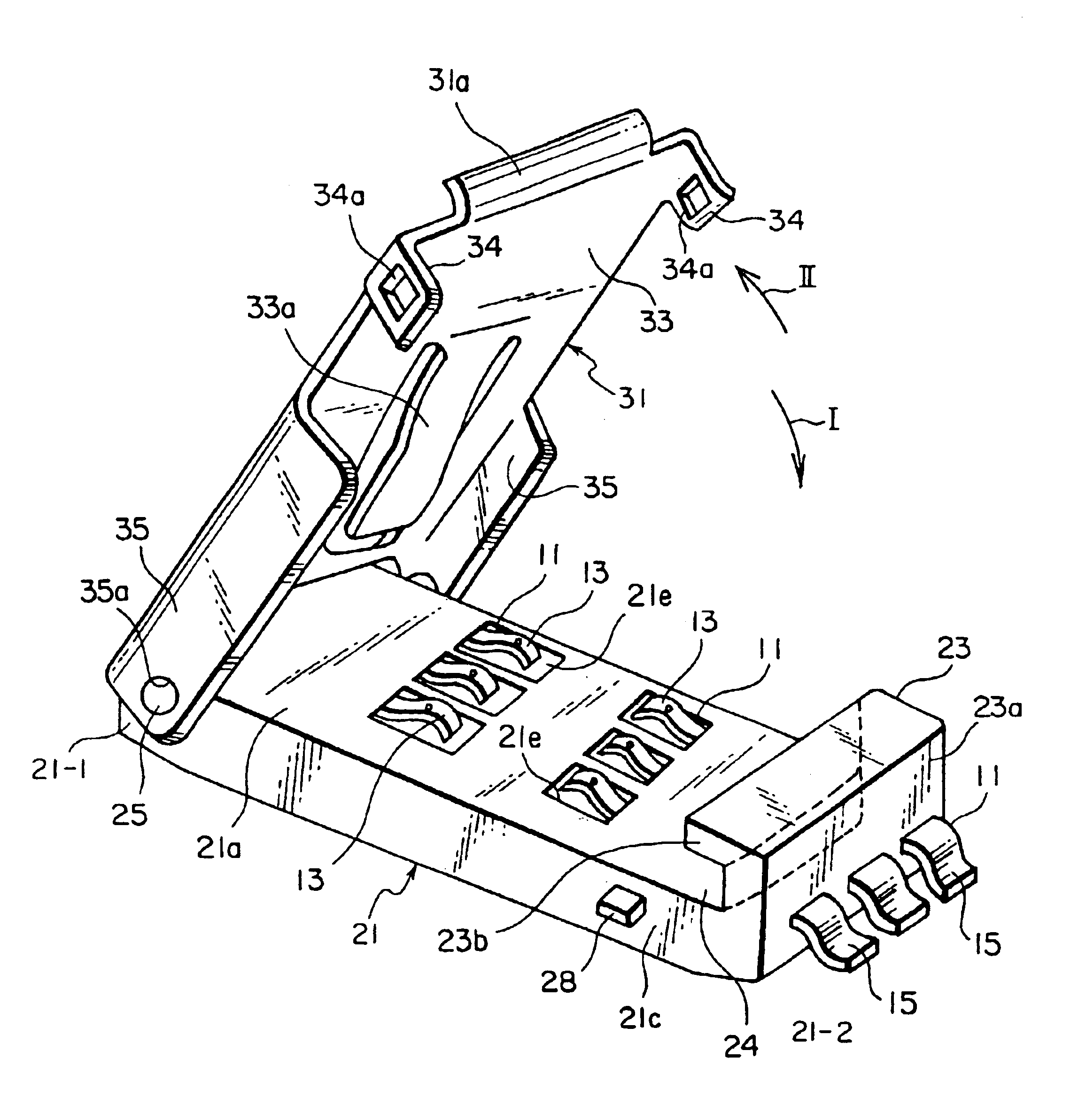 Card connector reduced in operating force