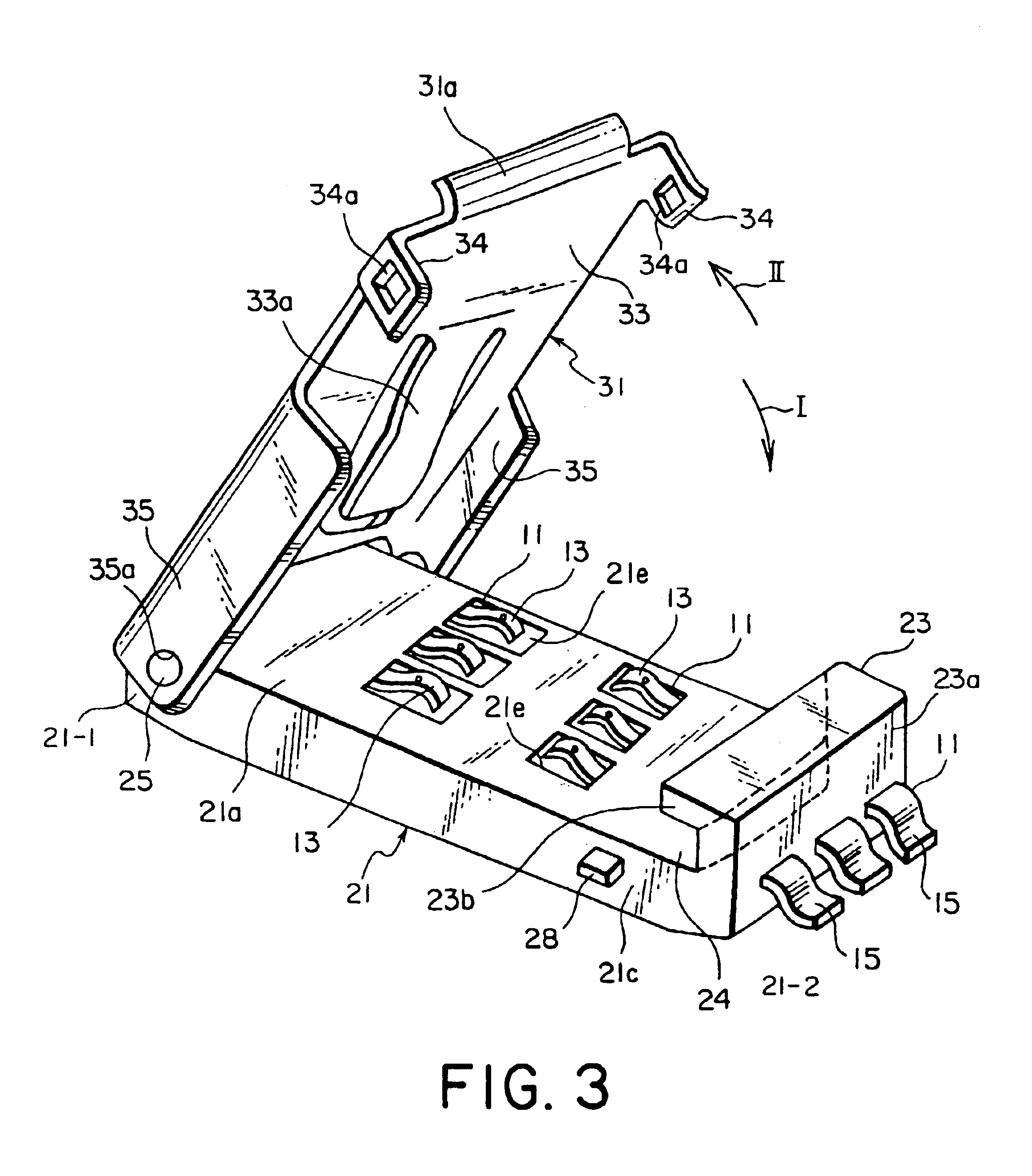 Card connector reduced in operating force