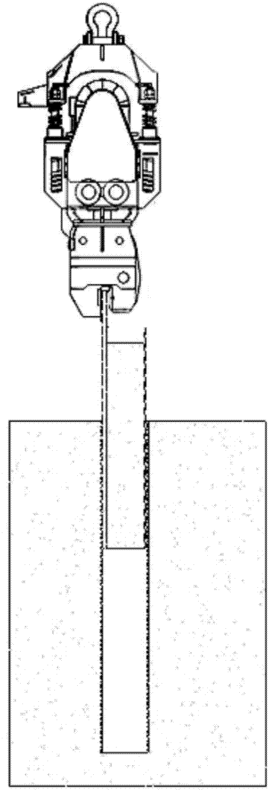 Double-tube-sinking and inner-tube-drawing bored cast-in-place pile construction method and application